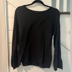 Black Sweater with Side Slits (M)